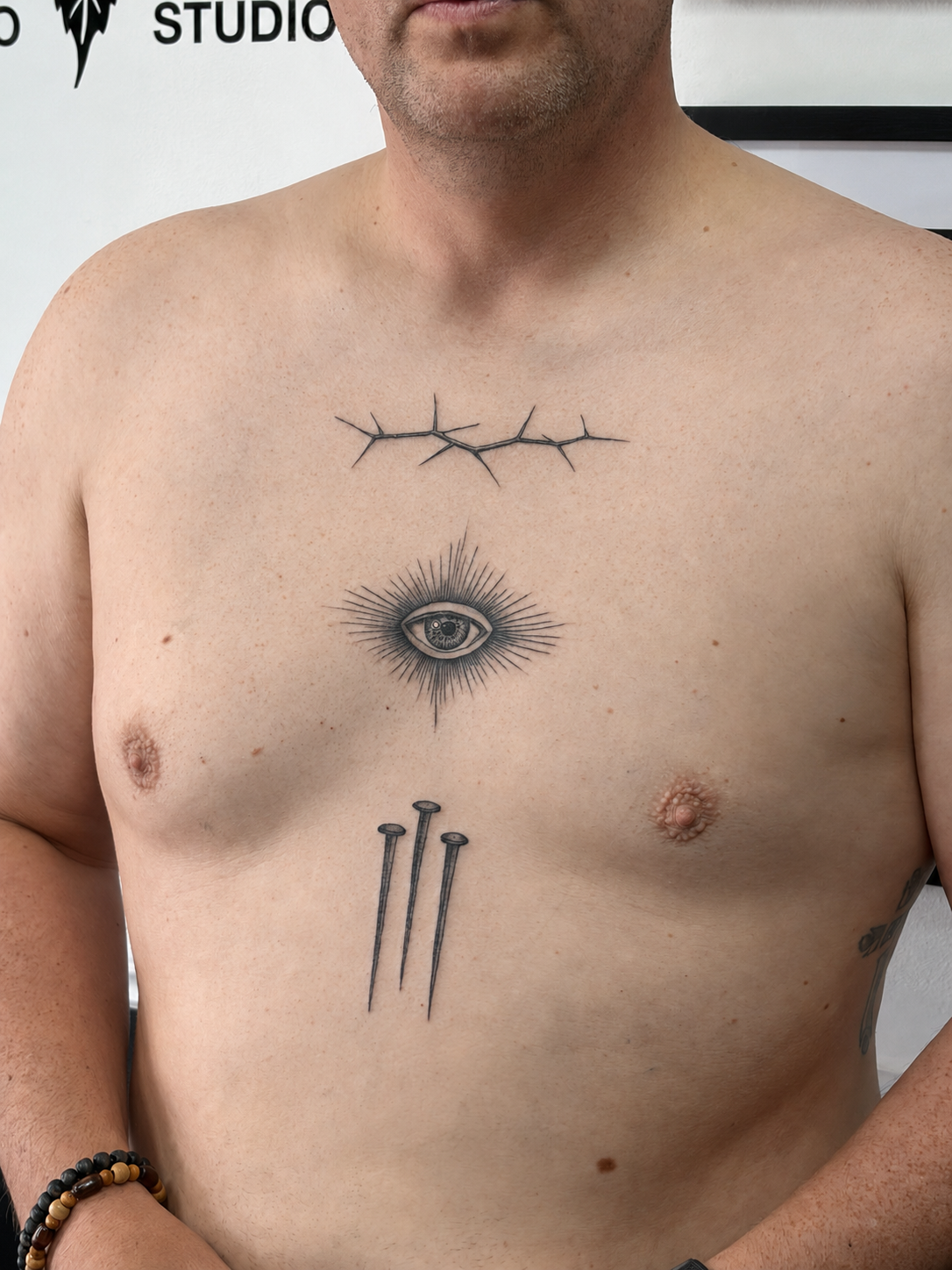 Chest tattoo by Inklab