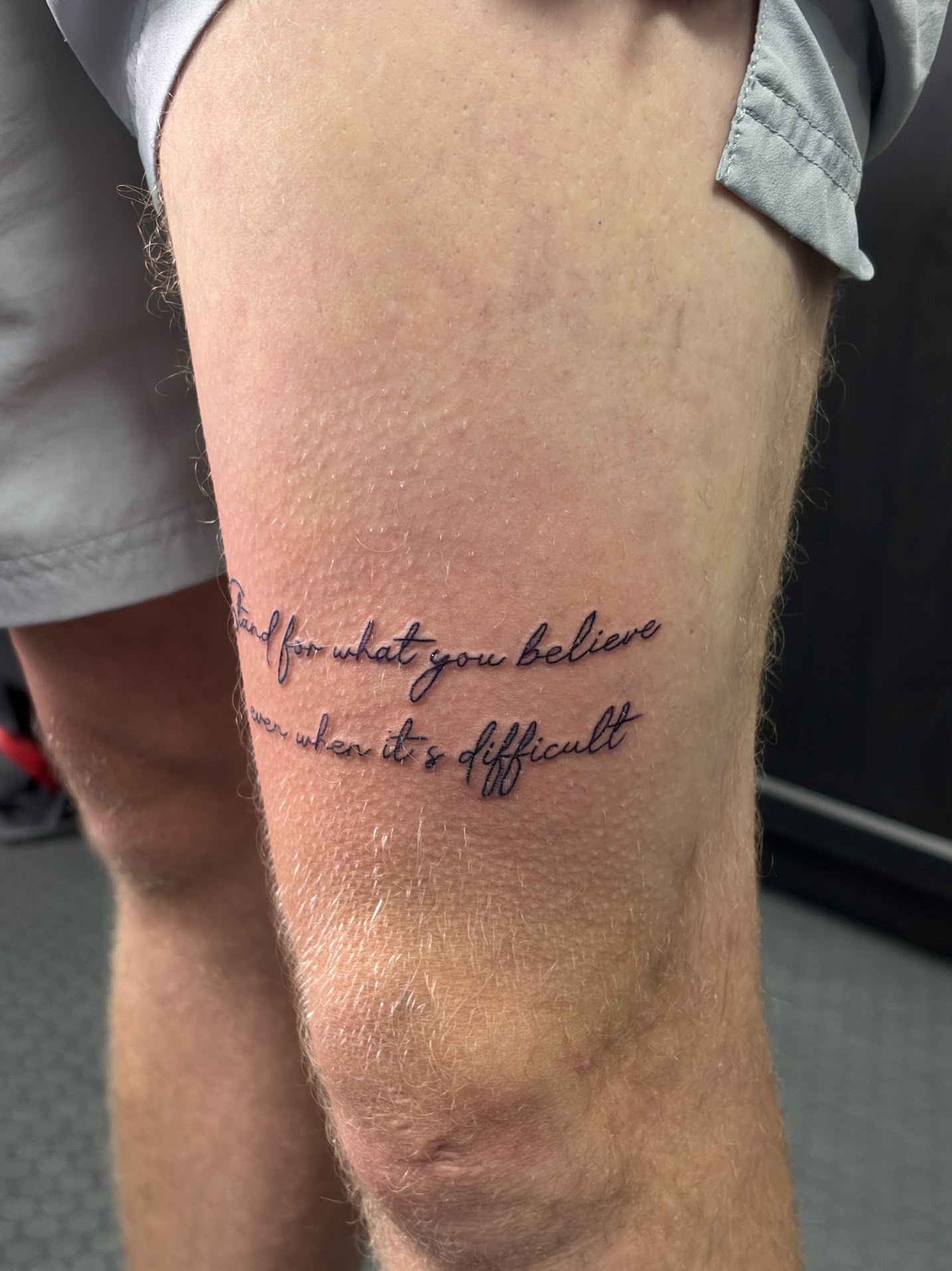 Script tattoo by Inklab