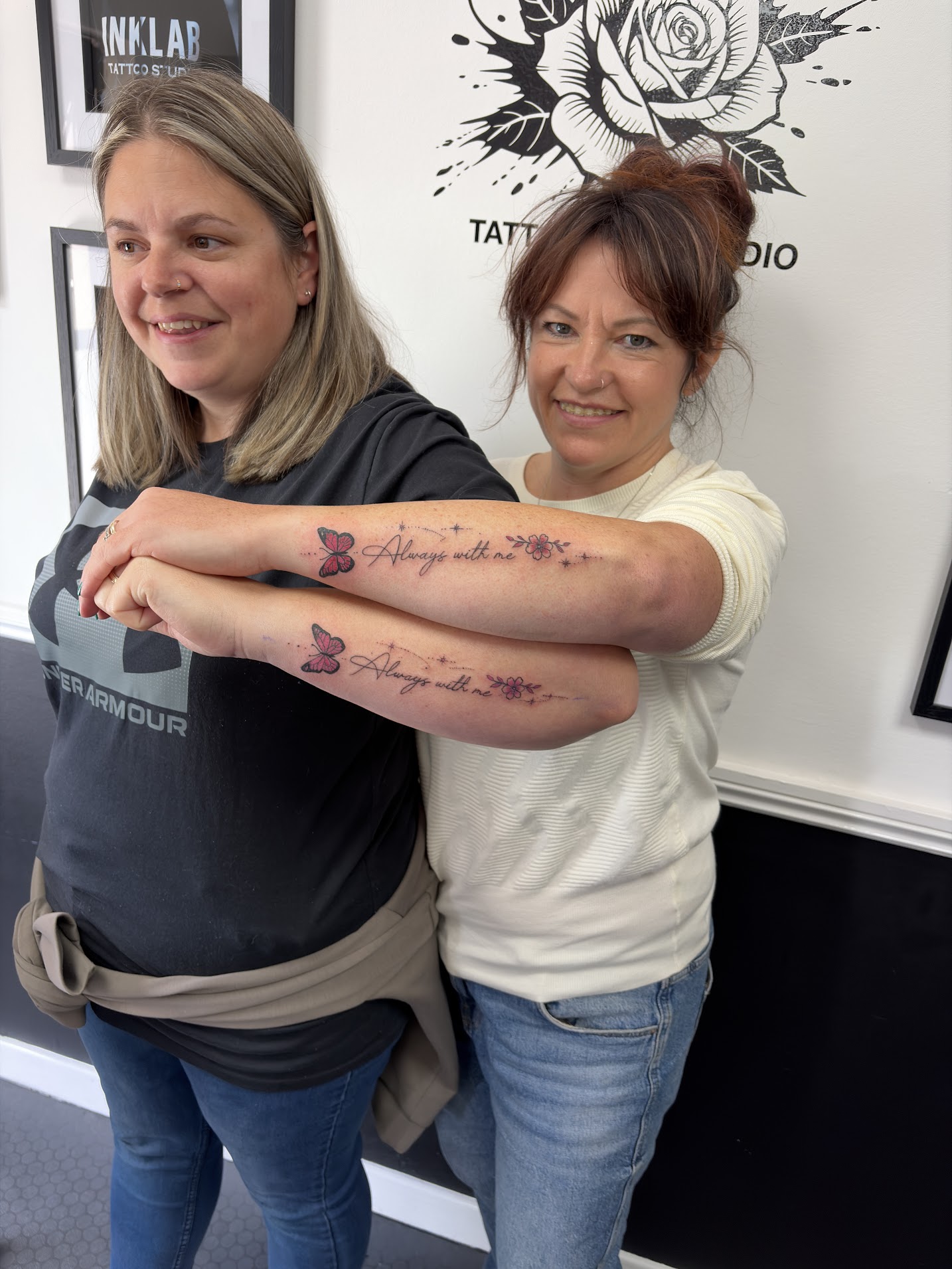 Script tattoo by Inklab
