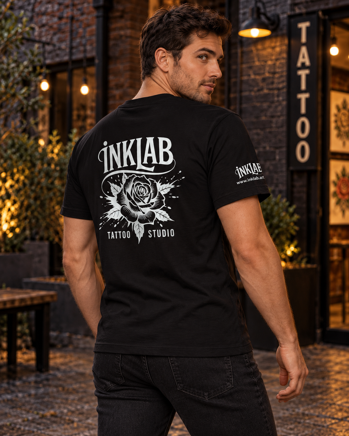 Black Inklab Tattoo Studio T-shirt
